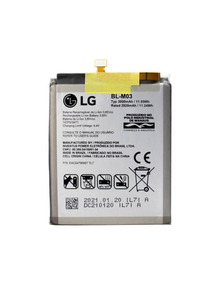 Bateria de Reposição P/ LG K22 BL-M03