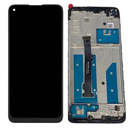 Tela de Reposição P/ Celular Moto G8 XT2045 C/ Aro Orig China